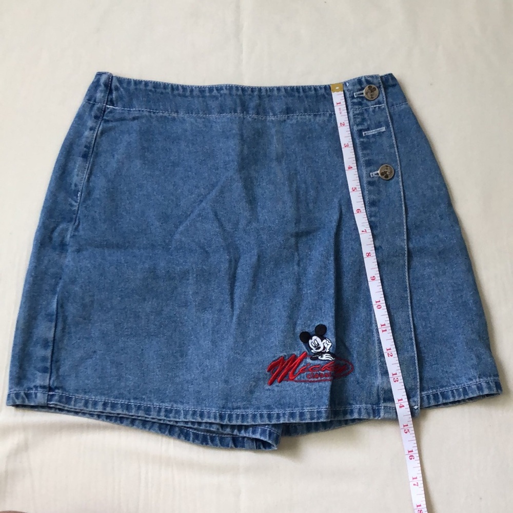 Vintage Disney Mickey Denim Skort - Picture 7 of 8